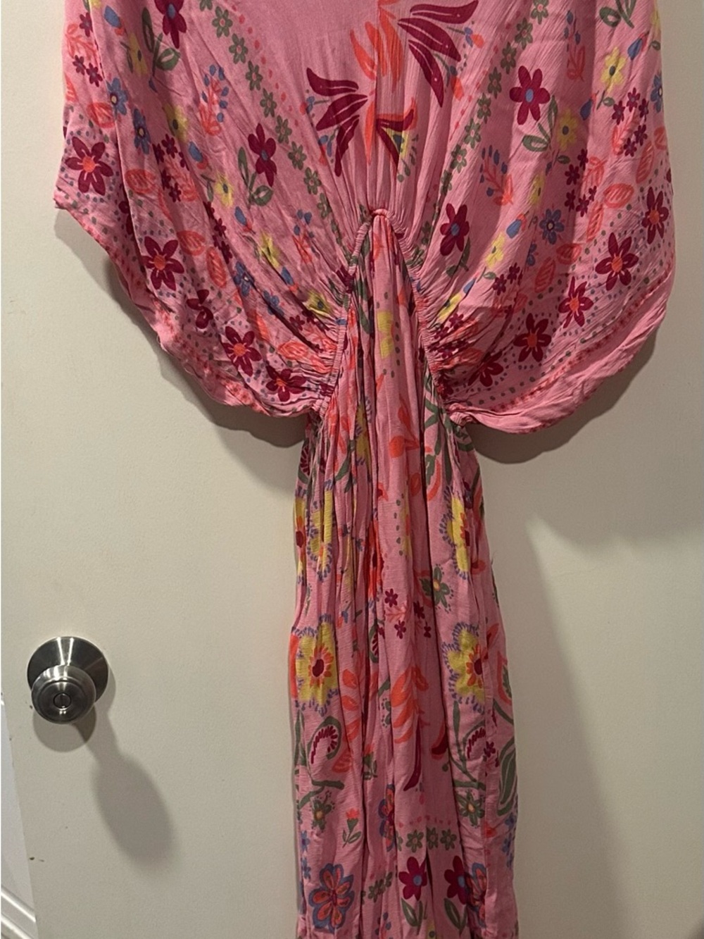 easel Lg Pink Floral Maxi Dress - Picture 5 of 11